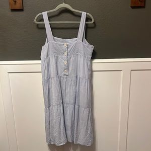 Madewell Dress white/blue striped Sz 14